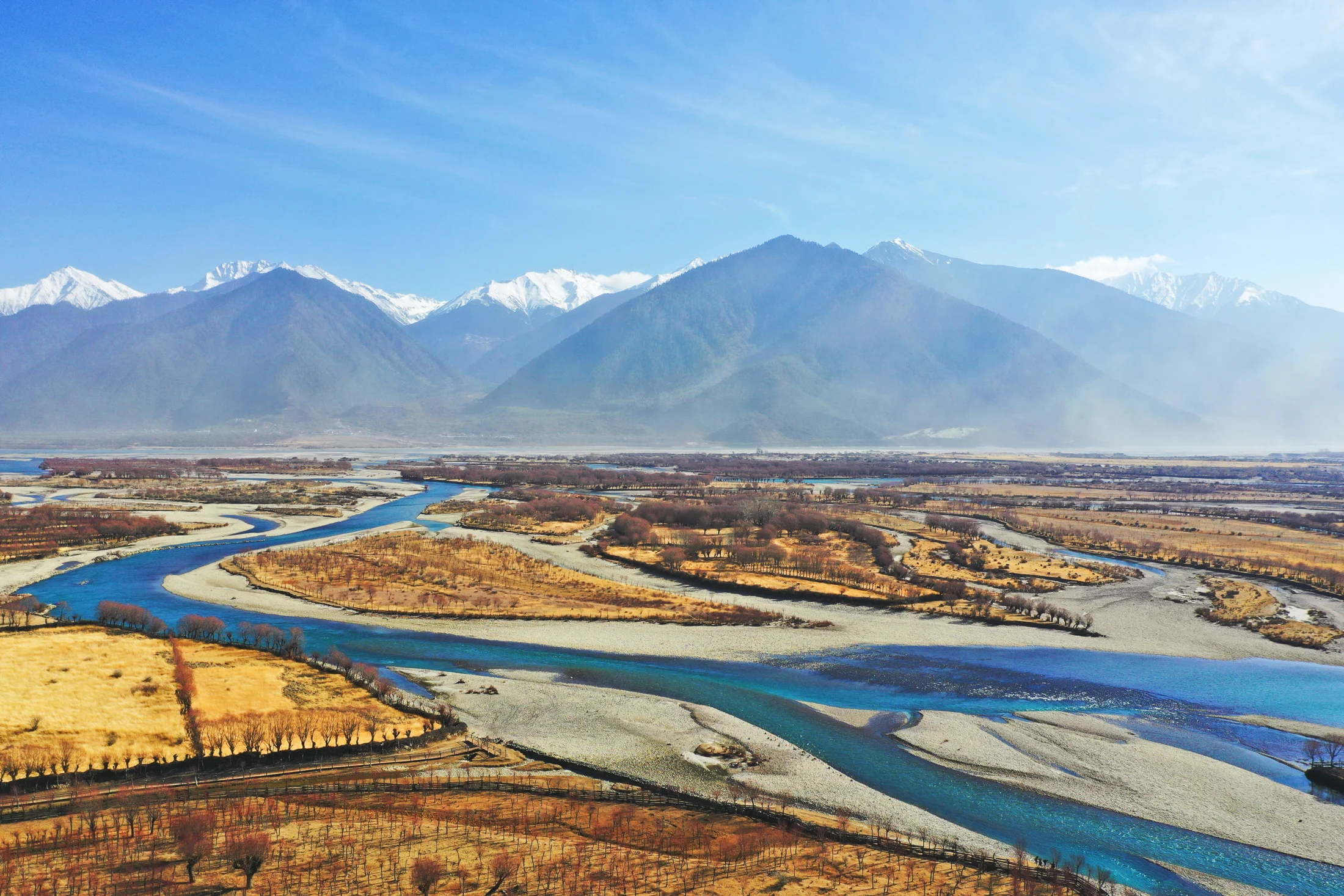 A river finding its way