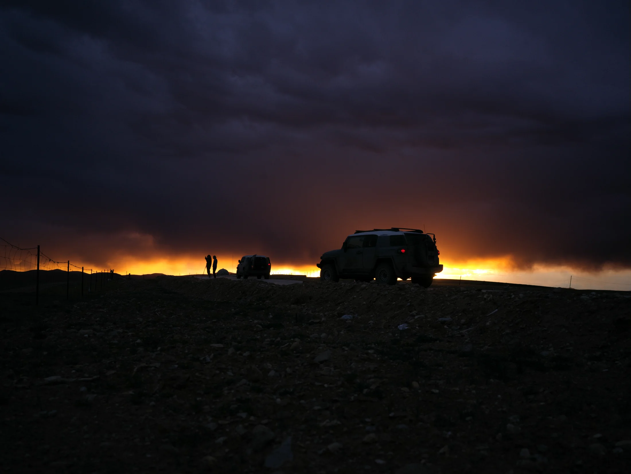 The last light of the day